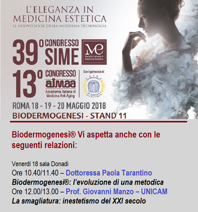 39° Congresso SIME a Roma (maggio 2018)